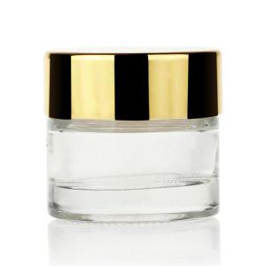 Quality Clear Frosted 10g Cream Glass Jars For Cosmetic Lotion Cream wholesale