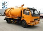 4X2 10cbm Sewage Suction Truck Tank Volume 10m3 / 10000L 160hp Euro 2 Standard