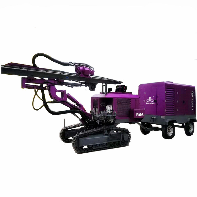 Hydraulic Rotary Blast Hole DTH Drilling Machine 73.5kw Mining DTH Drilling Rig