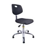 Adjustable ESD PU Leather Chair Industrial Polished Finish Lab Stools With