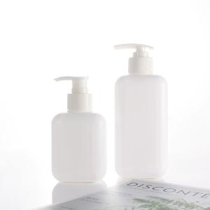 Quality Shower Gel 350ml HDPE Lotion Plastic Bottle White Round Shoulder wholesale