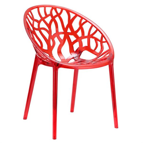 Fancy Design Restaurant Colorful Polypropylene Plastic Dining Room Chairs with