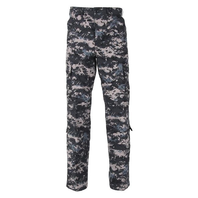 Men's 65% polyester / 35% cotton rip-stop customized color fabric ACU pants