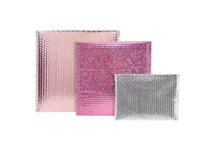 Quality OEM Laser Strong Adhesive Bubble Poly Mailer Shipping Bags For Clothing wholesale