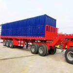 3 4 Axle 40ft 50 Ton Flatbed Container Semi Trailer Transport Semi Trailer For