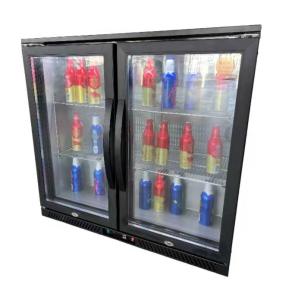 Quality 230L Upright Display Bar Fridge With Glass Door Stainless Steel R600a R134a wholesale