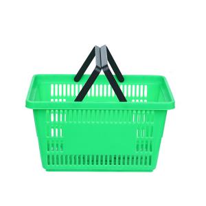 Quality Plastic PP Stackable Shopping Basket For Supermarket 35L wholesale