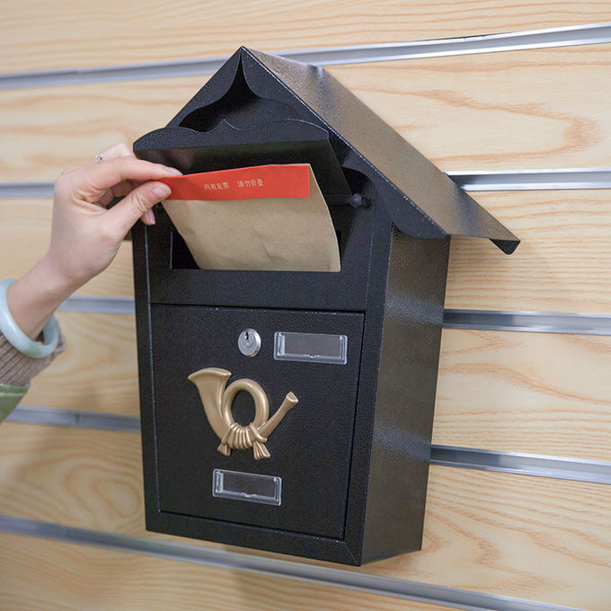 Waterproof Letterbox Garden Durable Residential Wall Mounted Steel Mailbox