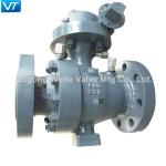 OEM ODM 900lb Trunnion Mounted Ball Valve DBB 4 Inch Bolts Connected