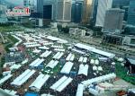 White Event Pagoda Gazebo Canopy Tent , Aluminum Frame Removable Equipment