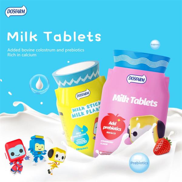 Do’ S Farm Milk Tablets Colostrum Flavor Strawberry Flavor Children’S Milky
