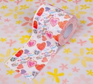 Quality embossed cute 2ply printed toilet paper wholesale