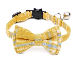 Quality Dog Pure Cotton Plaid 28X1cm Pet Bow Tie wholesale