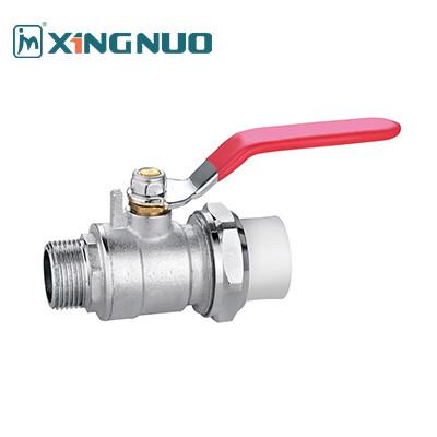 Male And Female Threaded Red Lever Brass Body Ball Valve 1 Inch 2 Inch With
