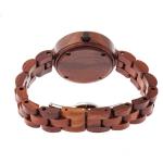Boyear Custom Logo Wooden Watches Luxury Red Sandal Fashion Wood Watch Women
