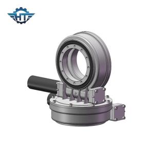 Quality 7 Inch Dual Axis Slew Drive Gearbox With Electric 24v DC Motor For Solar Tracking System wholesale