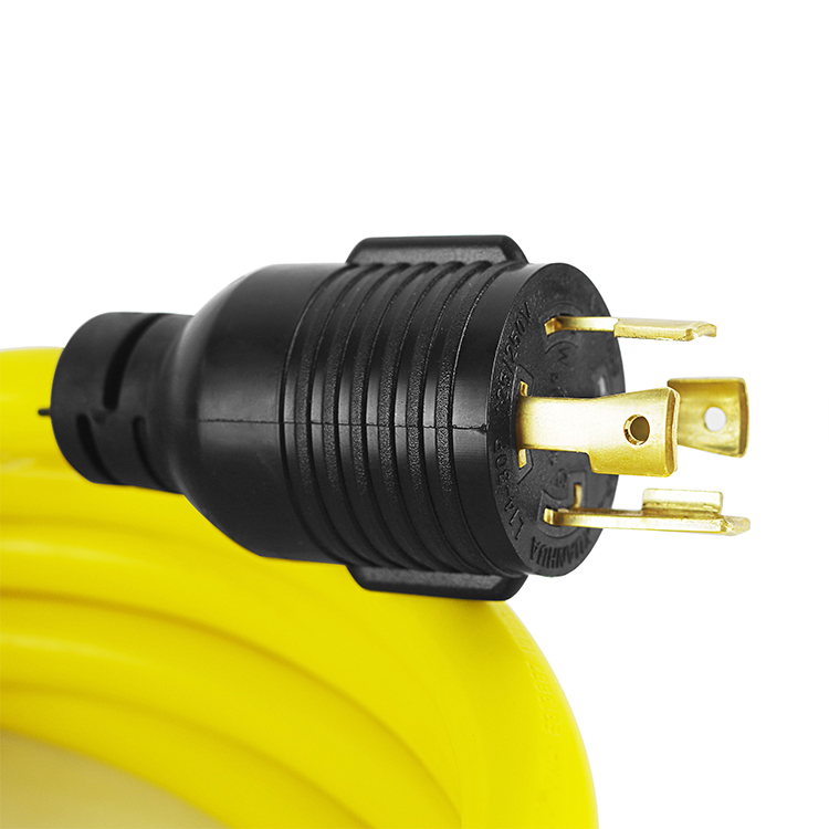 40FT Heavy Duty Generator Power Cord NEMA L14-30P/L14-30R 4 Prong 10 Gauge 125/250V 30Amp 7500 Watts Lock Extension Cord