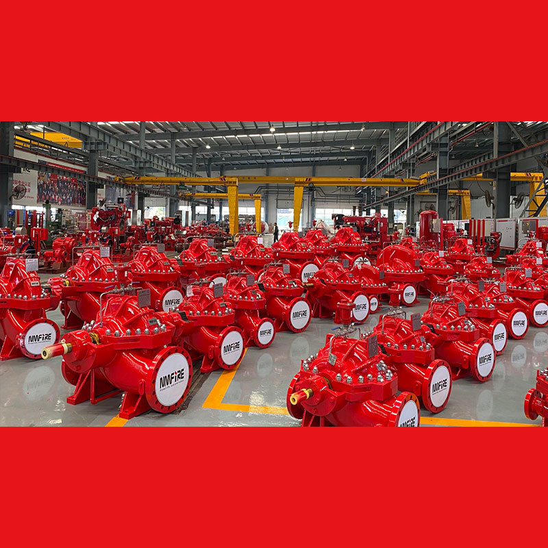 750GPM 108PSI Split Case Fire Pump Automatic Transfer Switch Diesel Engine Electrical Motor Fire Pump UL FM NFPA20