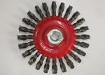 115mm M14 Nut Stainless Steel Knotted Wire Wheel Brush for Rust Removal