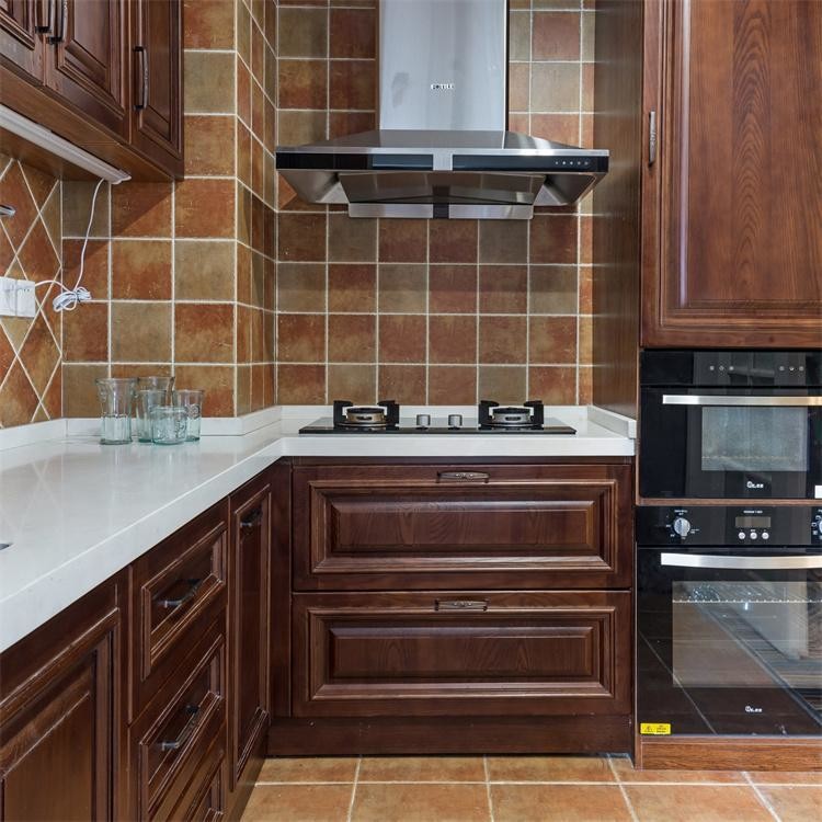 Granite Countertop Wood Kitchen Cabinets Plywood Cabinetry OEM ODM