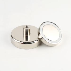 Quality Metal Colour YYD48 N35 NdFeB Pot Magnet With Female Thread wholesale