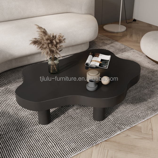 Simple Design Table for Tea and Coffee Park Living Room Furniture in Western Solid Wood Style