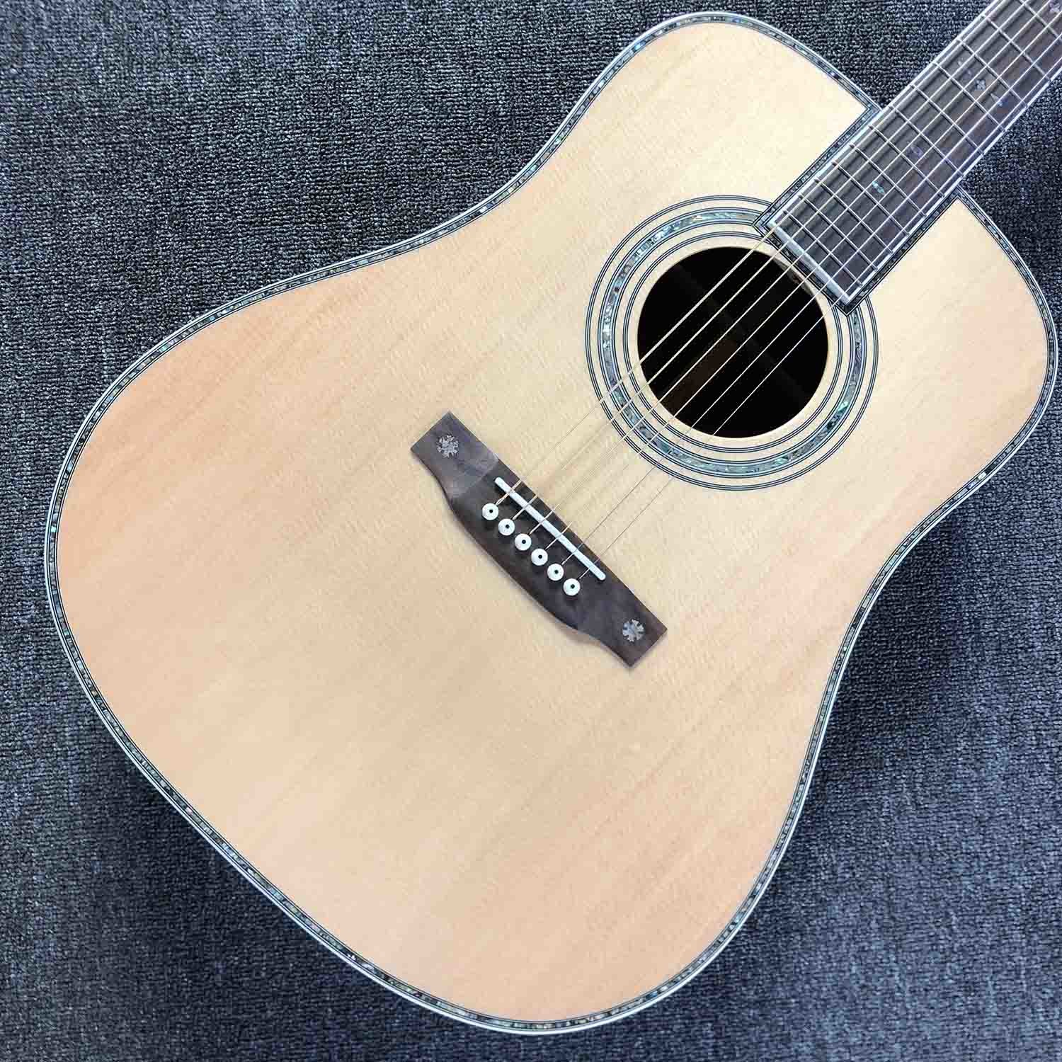 Custom Dreadnought D Style Rosewood Backside and Fingerboard Acoustic Electric Guitar