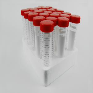 Quality Conical Bottom 50mL Centrifuge Tubes Racked Sterile Bagged wholesale