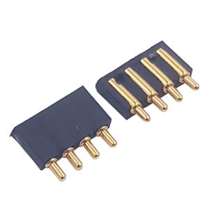 Quality 3 Pin Magnetic Pogo Connector Pitch 2.0mm Side Soldering For Battery Power Supply wholesale