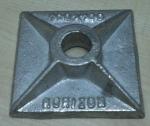 Waler plate for wall formwork, waller plate, washer plate