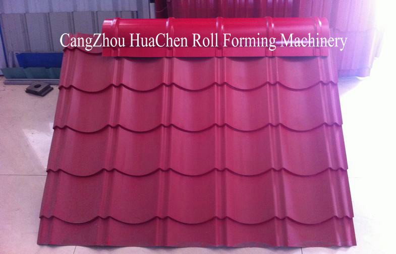Civilian Buildings Ridge Cap Cold Roll Forming Machine With CE Certification