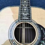 Aaaa All Real Abalone Super Deluxe Wood D45L Acoustic Guitar Customized Logo Is