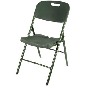 Quality Outdoor Field Blow Molding Chair Camping Lightweight Military Green Conference Folding Simple Military wholesale