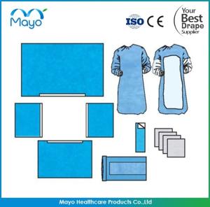 Quality 55Gsm MAYO Surgical Drape Universal Hospital Operation Drape Pack wholesale