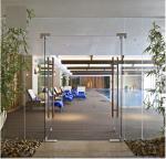 Toughened 10mm Tempered Glass Customized Logo 300x300mm Thermal Stability
