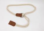 1.5CM Beige Color Stretch Webbing Belt , Ladies Webbing Belt 65 - 80cm Length