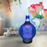 Popular 3D Glass Natural Essential Oil Diffuser Color Changing Super Decorative