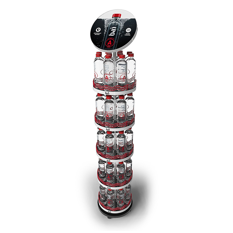 Hot Selling Supermarket Energy Drink Can Display Hanging Rack Wire Display Stand With Custom Logo