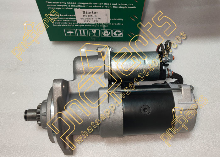 DX225LC Starter 65.26201-7076 Starting Motor 6526201-7076 Doosan Parts