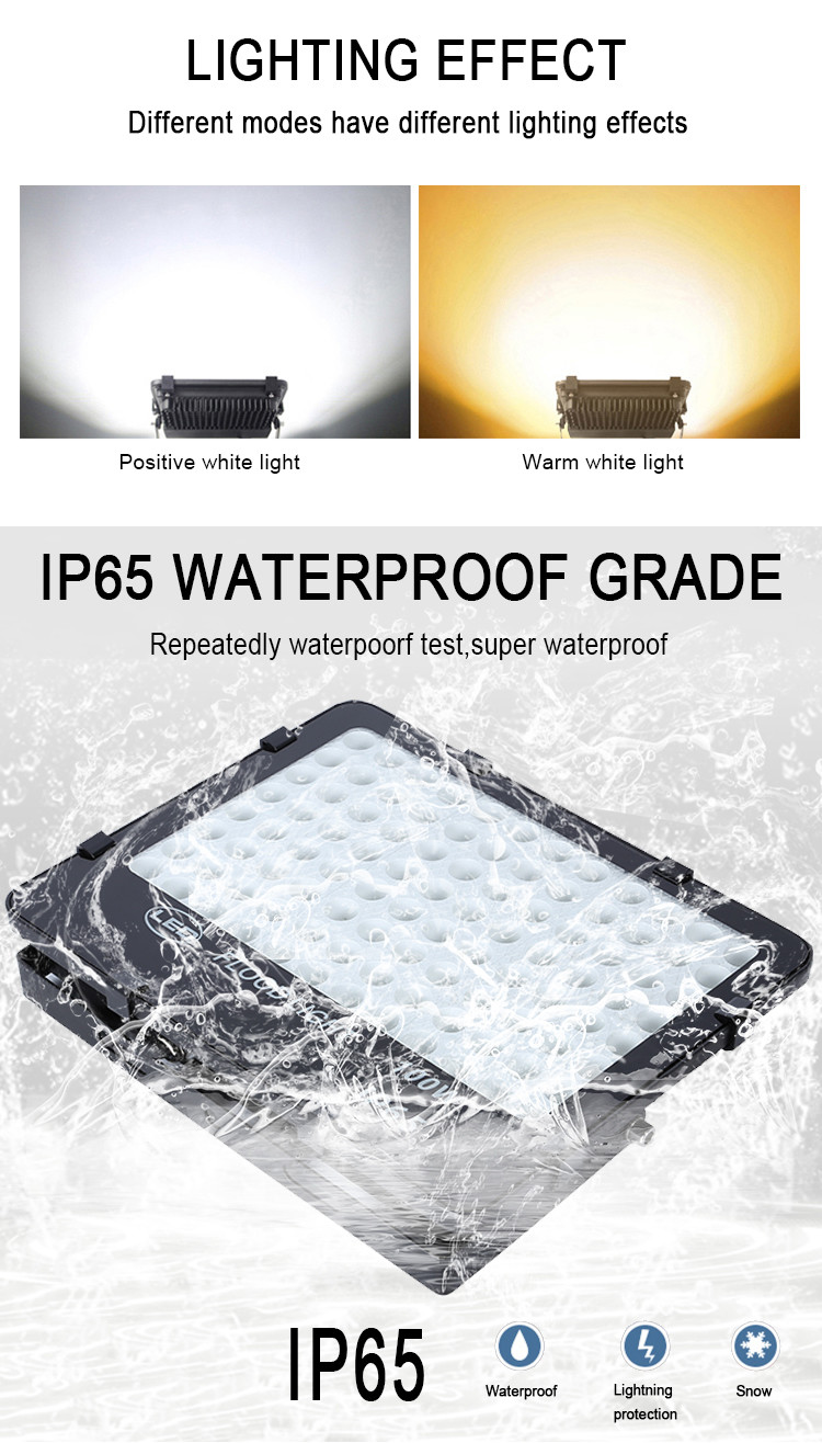 6000K Super Bright Daylight White Yard Bridgelux 50W Led Flood Lights Waterproof IP65
