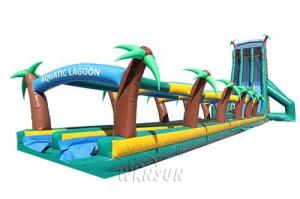 Quality Super long tropical rainforest slide WSS-276/0.55mm PVC Material For Adults wholesale