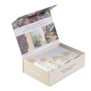 Quality ISO9001 ROHS Cosmetic Gift Box Packaging 350g Art Paper Recycled wholesale
