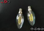 Milky Glass Led Candle Light Bulbs C35 Eco Friendly For Amusement Park