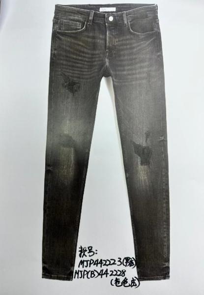 factory manufacturer custom logo wholesale stretch denim pants fashion high