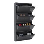 Wall Mounted Metal Shoe Cabinet Home Storage Footwear Cupboard