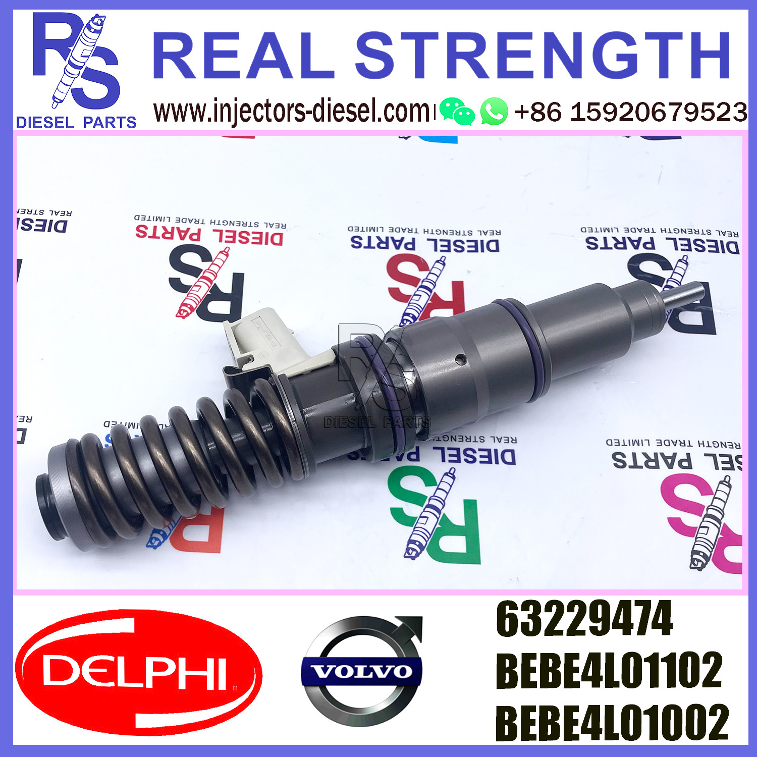 V-O-L-V injector 63229474 diesel engine injector BEBE4L01102 BEBE4L01002 E3.5 for HYUNDAI L ENGINE WITH EGR