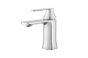Quality Single Lever Contemporary Brass Bathroom Mixer Tap Monobloc Chrome wholesale