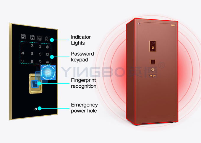 Dual Alarm Bank Commercial Safe Box Biometric Fingerprint Digital Steel Security Safe YB/ZY-150