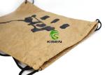 Durable Tyvek Tote Bag With Drawstring , Waterproof Brown Tyvek Paper Bags