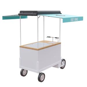 Quality Stationable Version Bicycle Push Cart Large Storage With 125L Class III Freezer wholesale